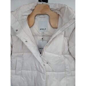 NVLT Women's NWT Cire Wonder Puffer Vegan‎ Down Jacket Ivory sz Large